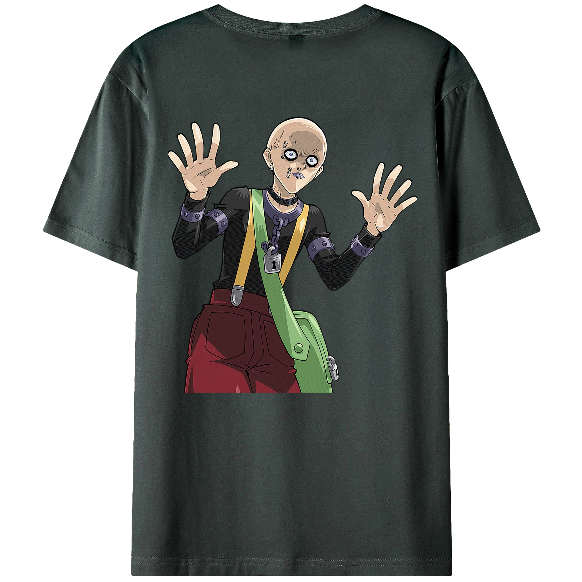 （画像用） 遊☆戯☆王 Yu-Gi-Oh! 綿100％ メンズ半袖Tシャツ（バックプリント） 通気性